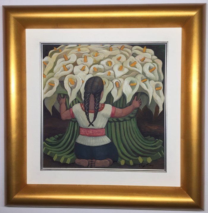 Diego Rivera  Gouache on Paper (1 of 3)