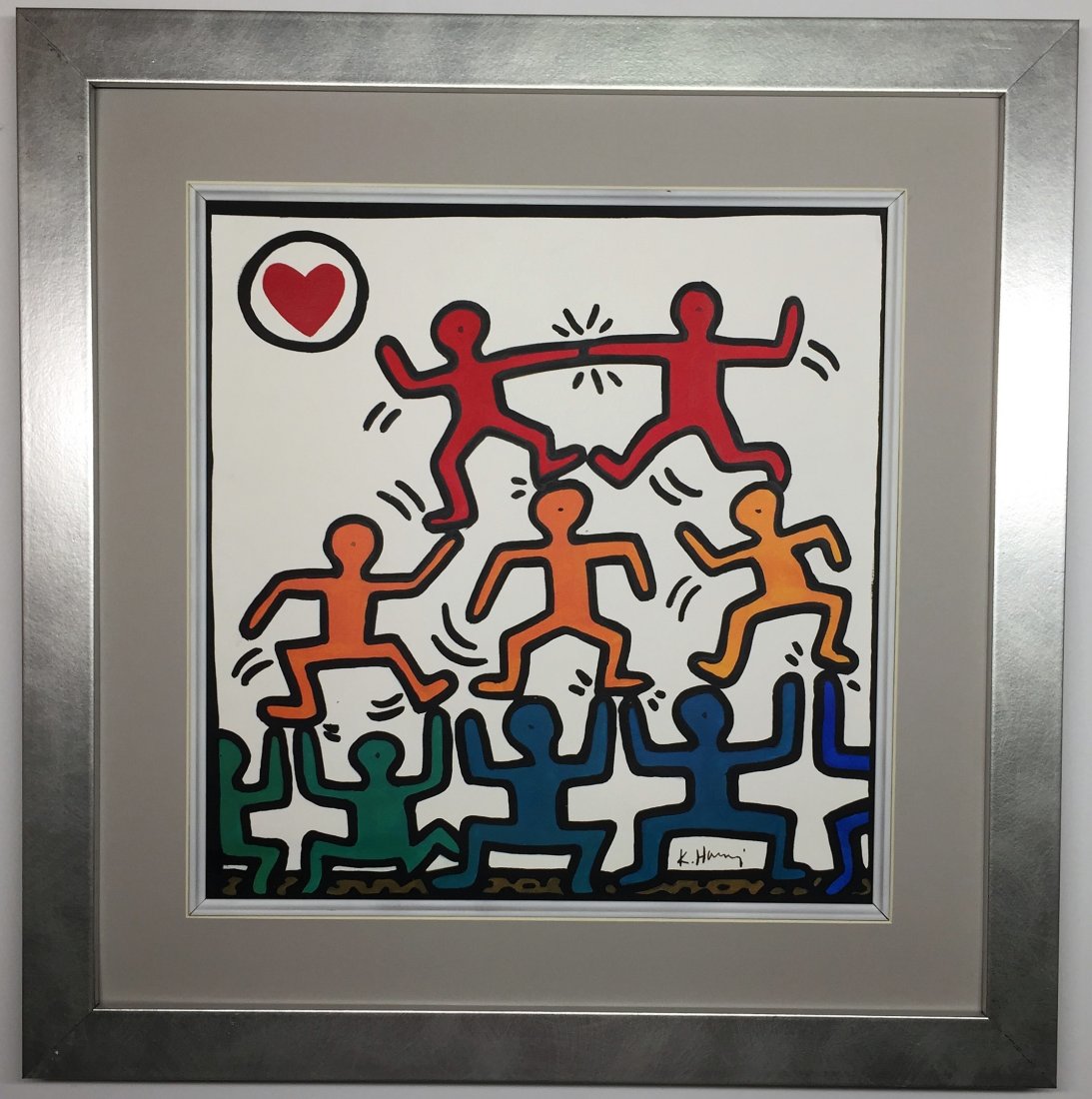 Keith Allen Haring Mixed Media on paper (1 of 2)