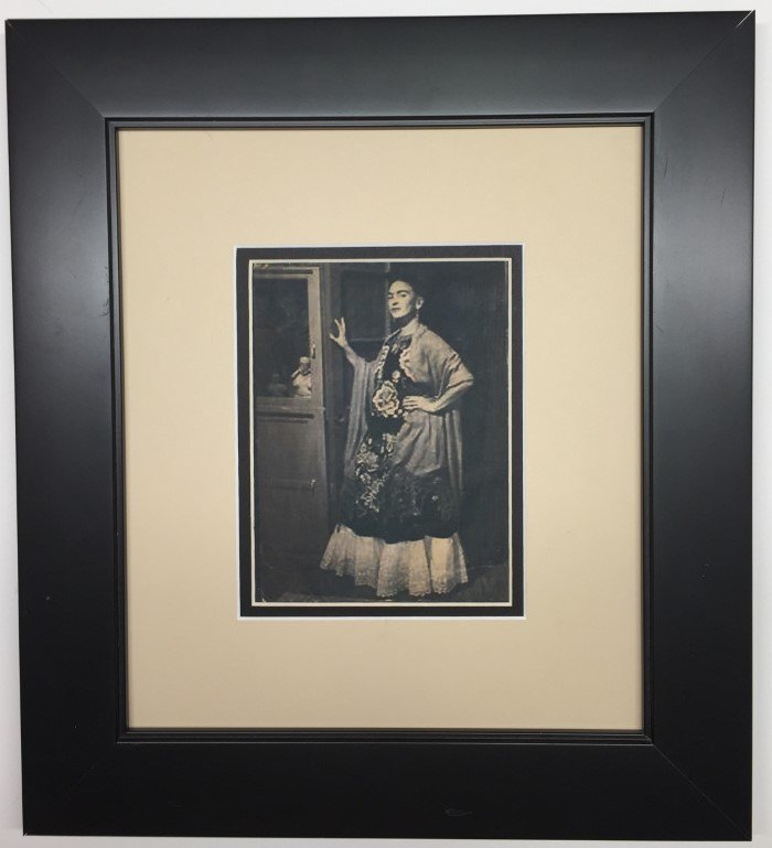Frida Kahlo Photograph: Private Collection Frida Kahlo de Rivera 1907 - 1954 born Magdalena Carmen Frida Kahlo y Calderon was a Mexican painter known for her self-portraits. (Condition Good)