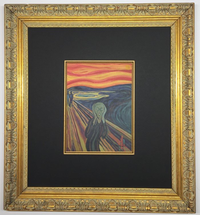 Edvard Munch watercolor on paper (1 of 3)