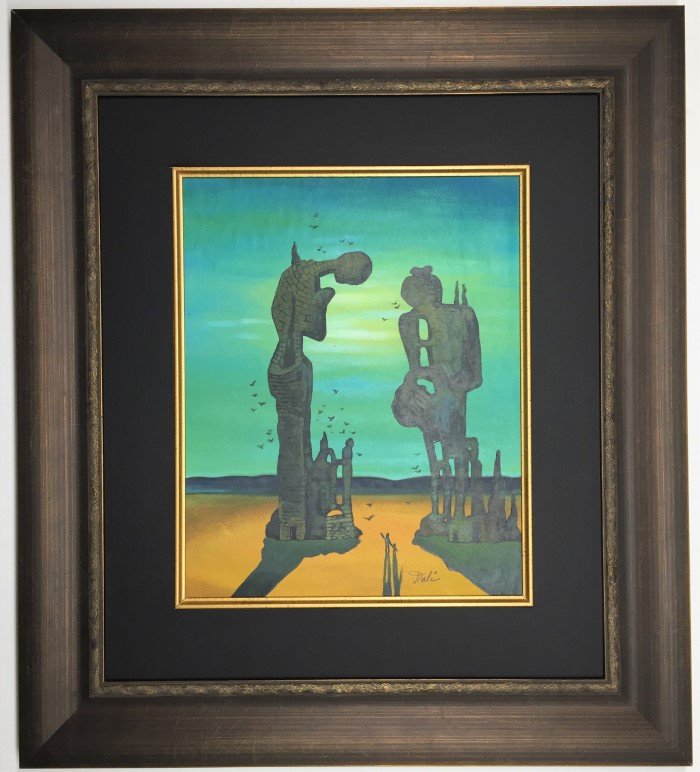 Salvador Dali Watercolor: Private Collection 13.5" x 10.5" Attrib. With Certificate. Salvador Dali 1904-1989 Catalan,Spanish, was a prominent Spanish surrealist painter born in Figueres, Catalonia, Spain. Attributed to Salvado