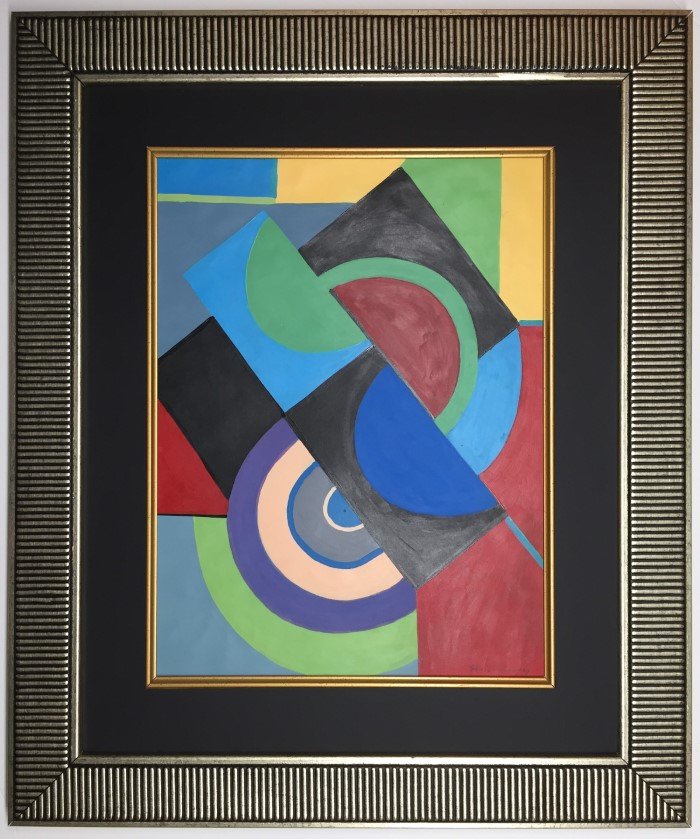 Sonia Delaunay  Gouache on Paper (1 of 3)