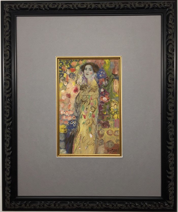 Gustav Klimt  Gouache on paper (1 of 2)