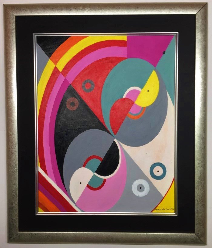 Sonia Delaunay  Mixed Media on heavy paper (1 of 3)