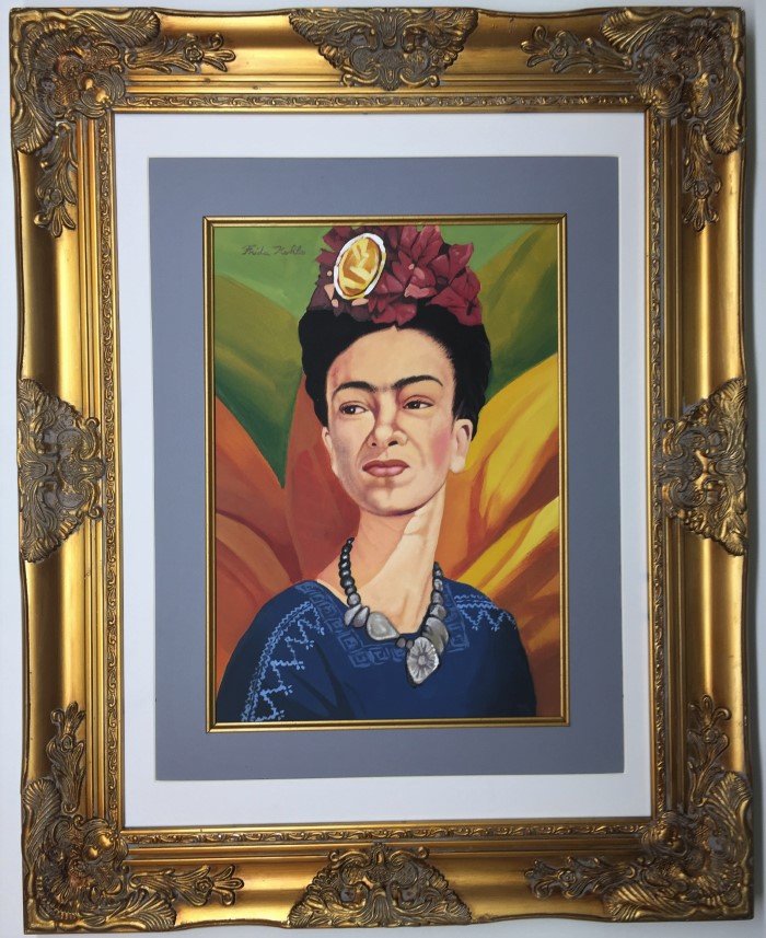 Frida Kahlo Watercolor (1 of 3)