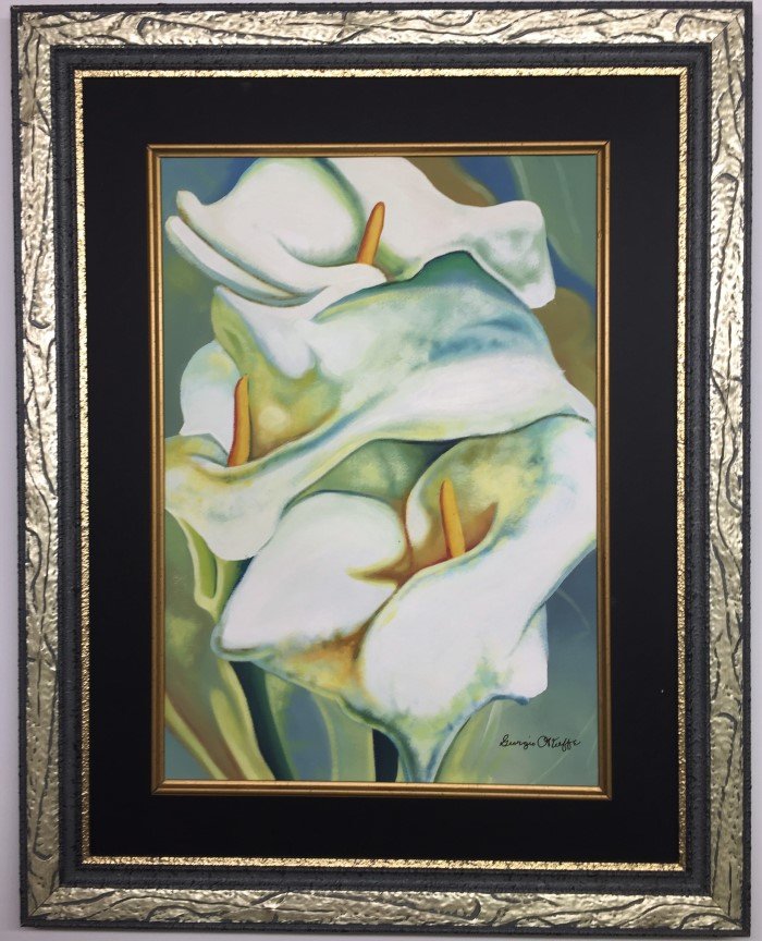 Georgia O' Keeffe Watercolor (1 of 4)