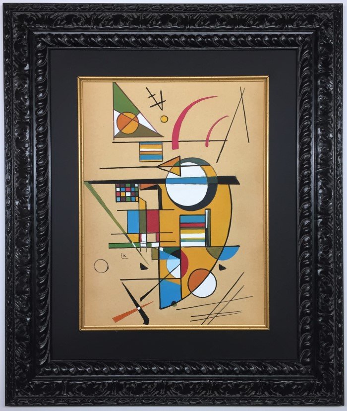 Wassily Kandinsky Watercolor: Private Collection 15.5" x 11.5" Attrib. With Certificate. Wassily Kandinsky 1866-1944 was a Russian painter and art theorist. He is credited with painting one of the first purely abstract works. Born