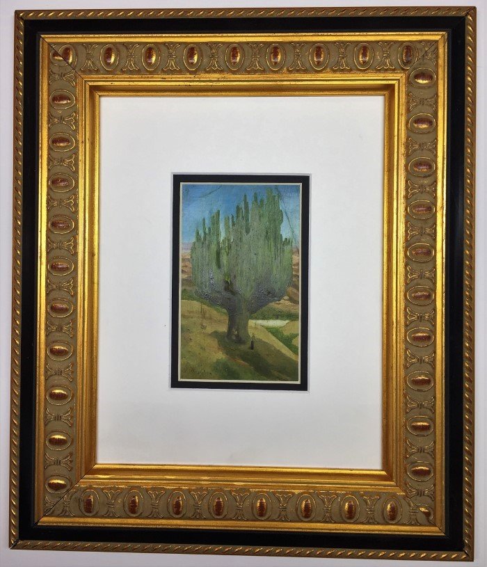 Jose Maria Velazco Oil on postcard (1 of 3)