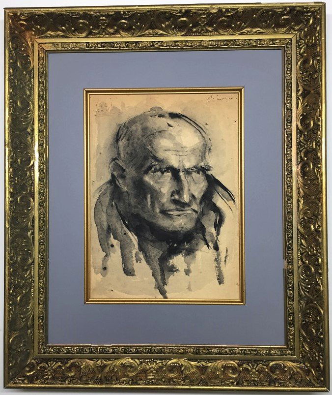 Pablo Picasso Ink on paper Self-portrait (1 of 6)