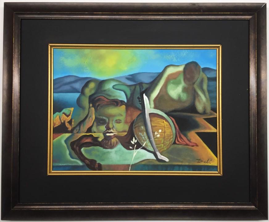 Salvador Dali Watercolor: Private Collection 9.75" x 12" Attrib. with Certificate Salvador Dali 1904 -1989 Catalan,Spanish, was a prominent Spanish surrealist painter born in Figueres, Catalonia, Spain. Attributed to Salvador 