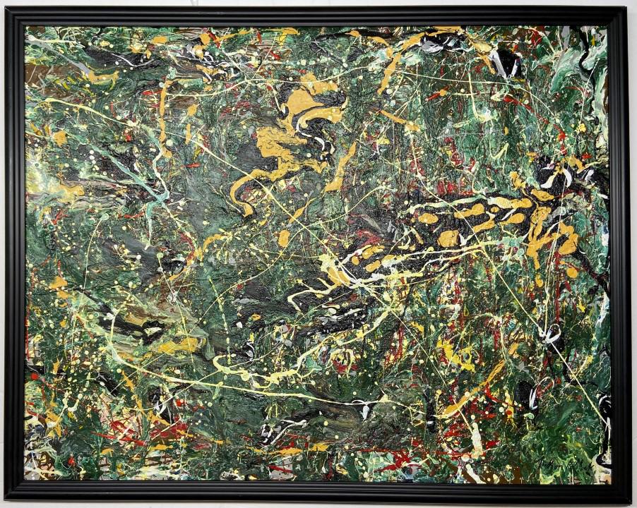 Paul Jackson Pollock Oil on Canvas (1 of 9)