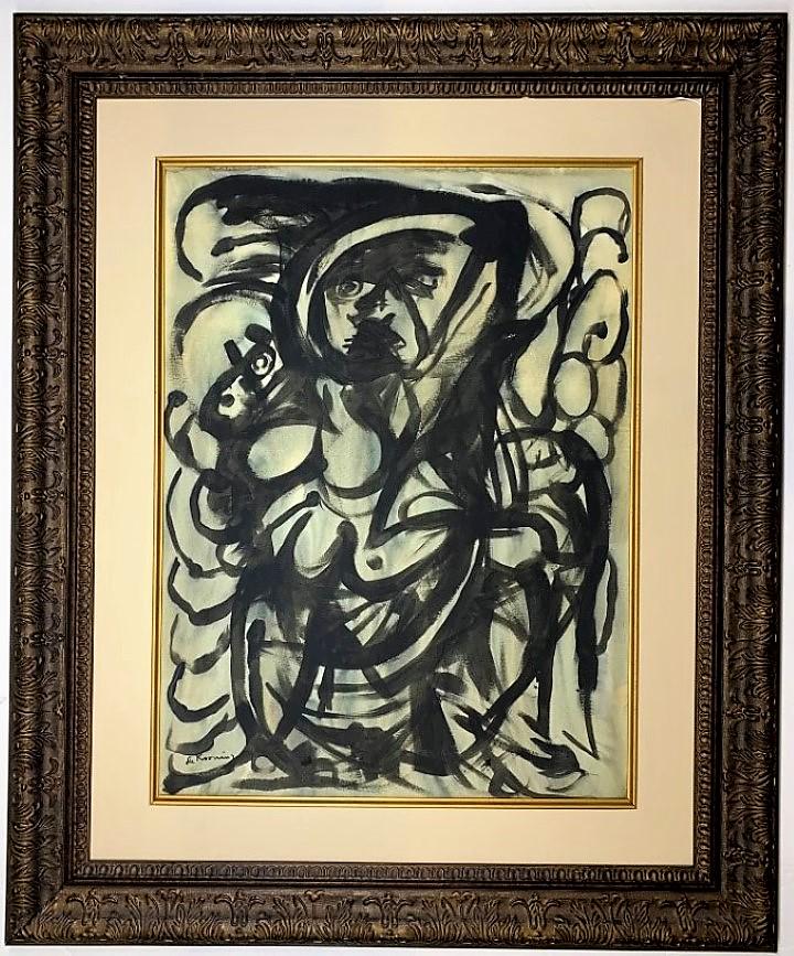 Willem de Kooning  Mixed Media  on heavy paper (1 of 4)