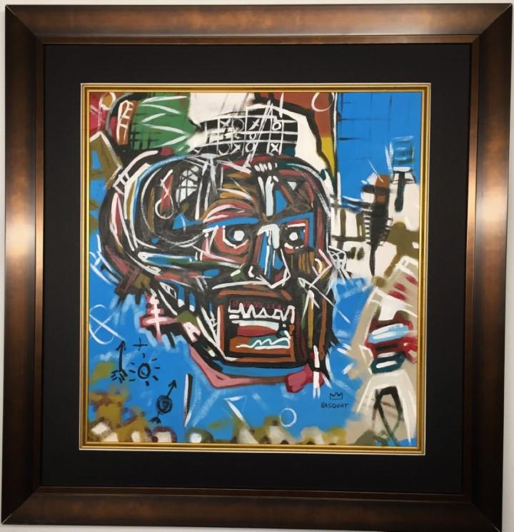 Jean Michel Basquiat Mixed Media: Private Collection 15" x 15" Attrib. with certificate Jean-Michel Basquiat was an American artist of Haitian and Puerto Rican descent. Basquiat first achieved fame as part of SAMO, an informal graffit