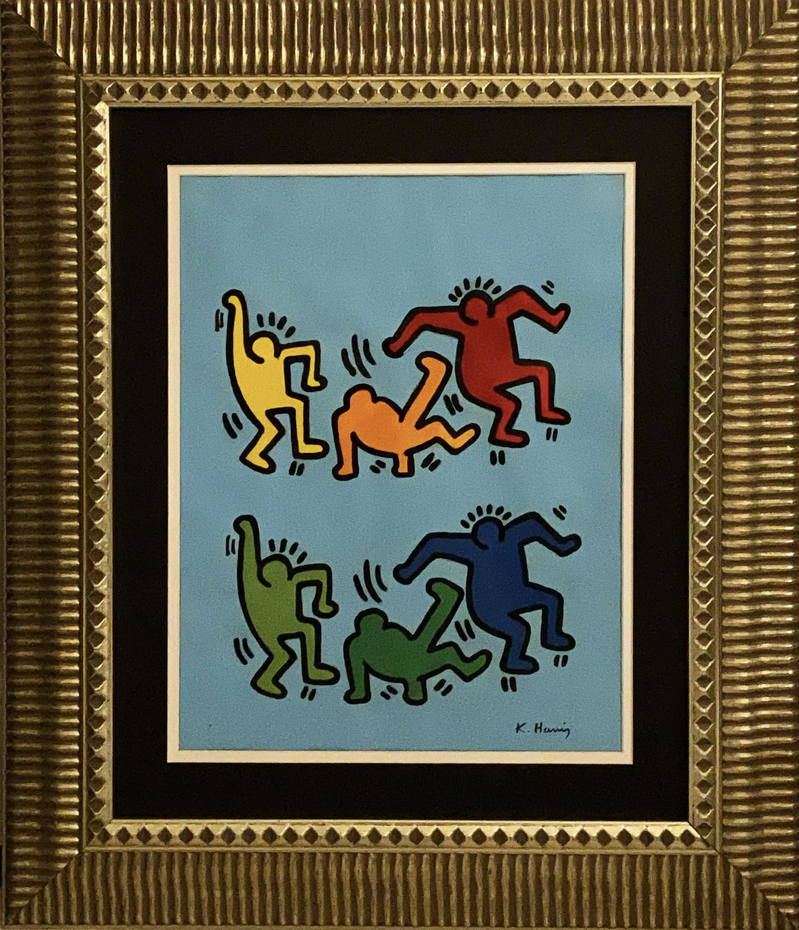 Keith Allen Haring Mixed Media on paper (1 of 4)