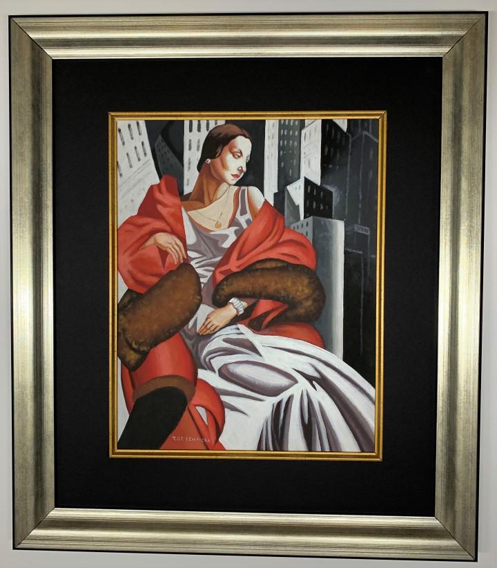 Tamara de Lempicka watercolor: Private Collection 13.75" x 10.75" Private Collection Attrib. with certificate She was born on 16 May 1898, in Warsaw, then part of Congress Poland of the Russian Empire . Her father was Boris Gurwik-