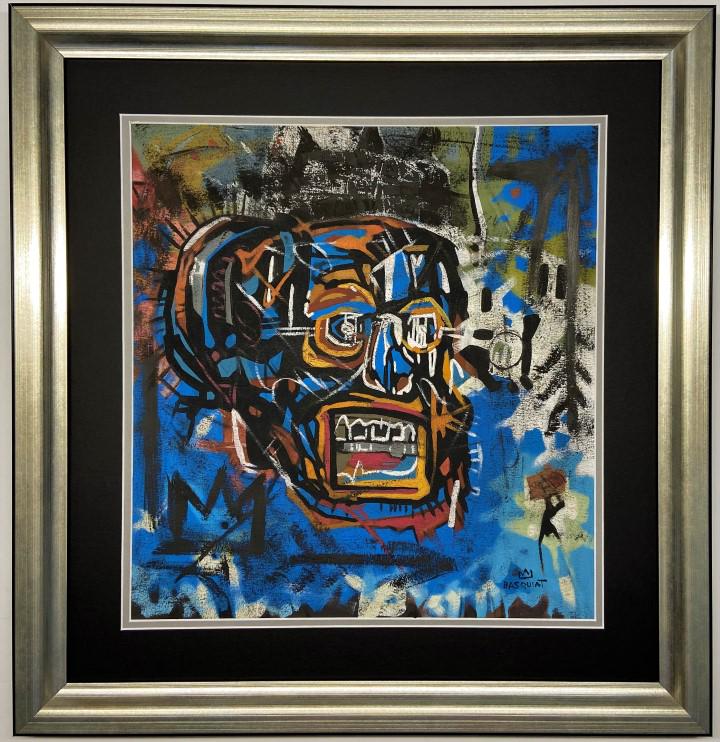 Jean Michel Basquiat Mixed Media: Private Collection 17" x 16" Attrib. with certificate Jean-Michel Basquiat was an American artist of Haitian and Puerto Rican descent. Basquiat first achieved fame as part of SAMO, an informal graffit
