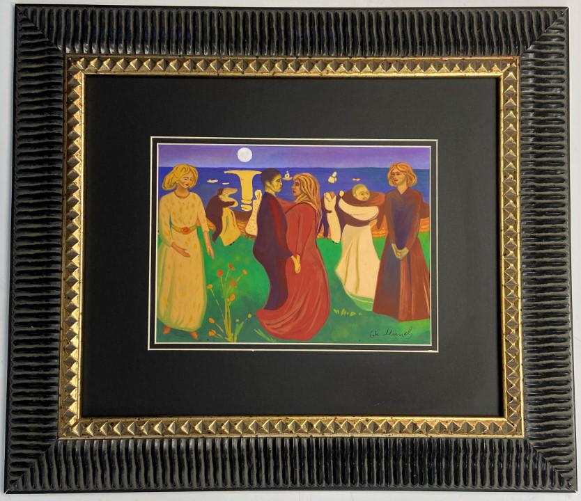 Edvard Munch watercolor on paper (1 of 5)