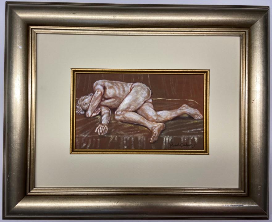 Paul Cadmus Mixed Media: Private Collection 5" x 8.5" Attrib. with certificate Paul Cadmus was an American artist widely known for his egg tempera paintings of gritty social interactions in urban settings. After traveling thr