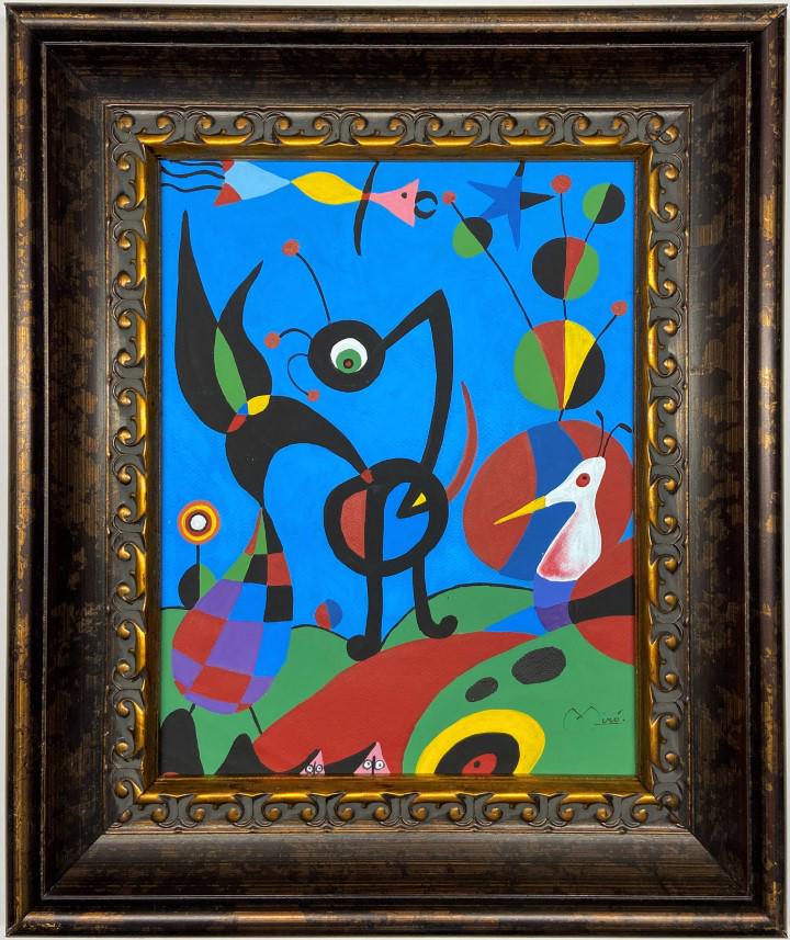 Joan Miro watercolor Mixed Media on paper (1 of 4)