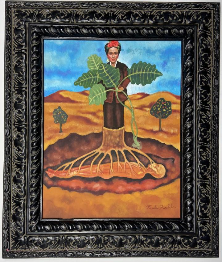 Frida Kahlo Watercolor (1 of 4)