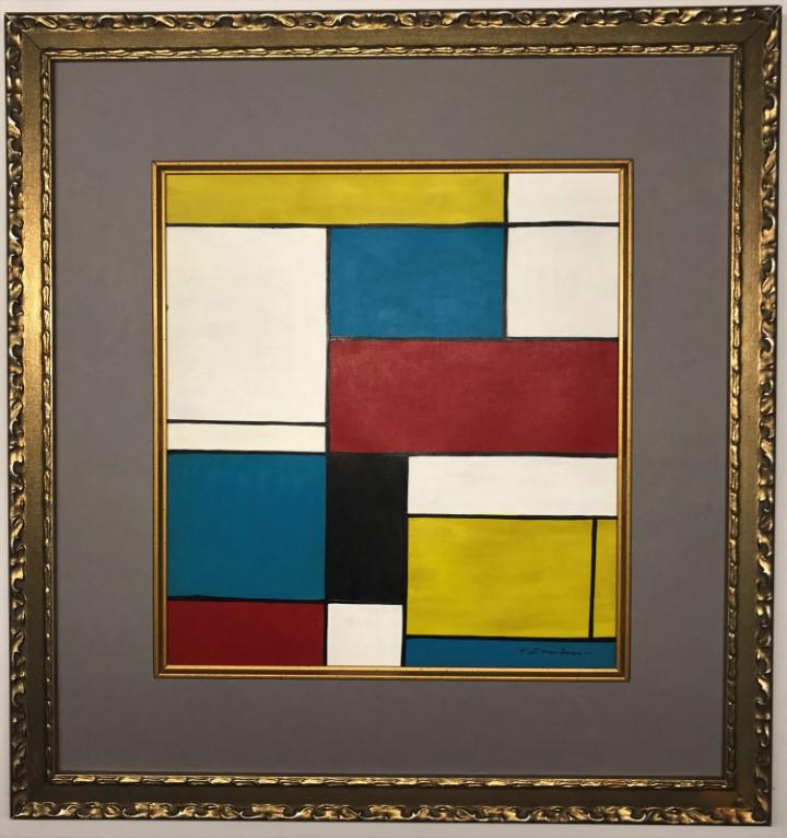Piet Mondriaan gouache on paper (1 of 3)