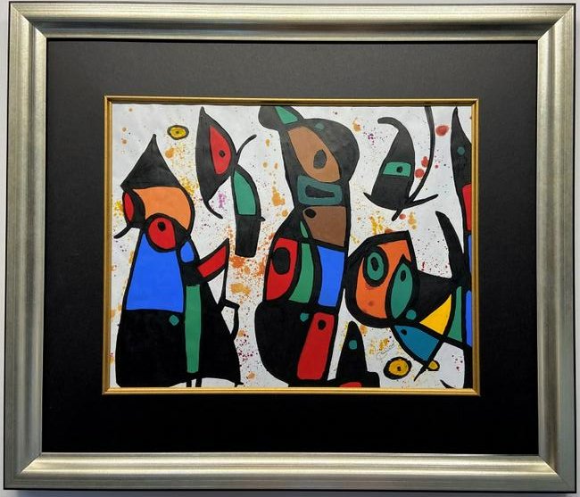 Joan Miro  Mixed Media on Paper (1 of 3)