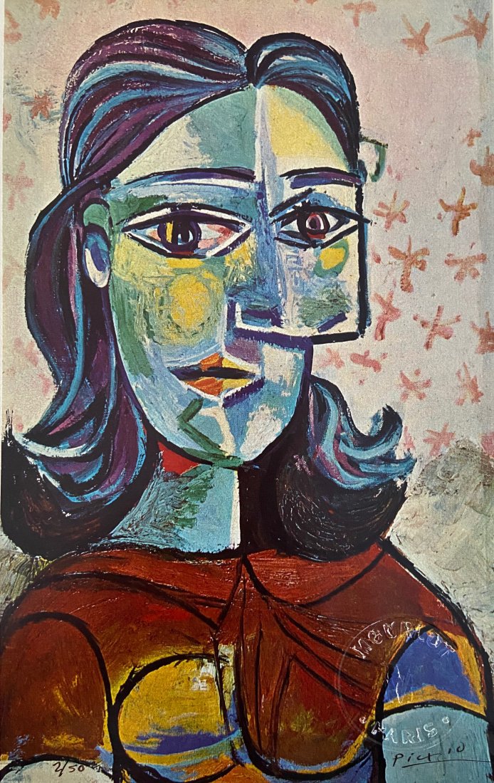 Pablo Picasso Lithograph: Private Collection 10’’ x 7’’.Pablo Ruiz Picasso was a Spanish painter, sculptor, printmaker, ceramicist and theatre designer who spent most of his adult life in France. Regarded as one of the