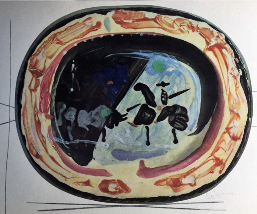 Pablo Picasso lithograph: Private Collection Pablo Ruiz Picasso was a Spanish painter, sculptor, printmaker, ceramicist and theatre designer who spent most of his adult life in France. Regarded as one of the most influential a