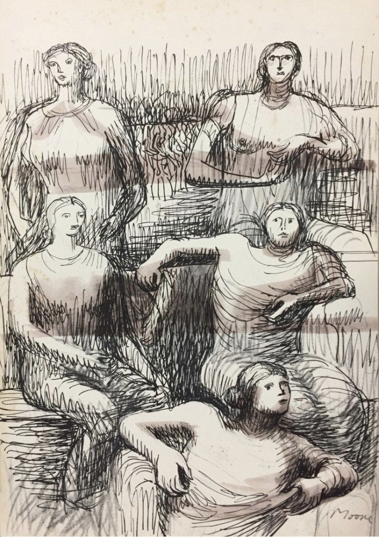 Henry Moore lithograph (1 of 1)