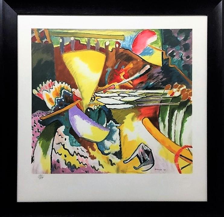 Kandinsky Litho Certif Russia Museum: Private Collection With Russian certificate Original Seals from Leningrad Museum 23.50" x 23.50" Wassily Wassilyevich Kandinsky was a Russian painter and art theorist. Kandinsky is generally credited 