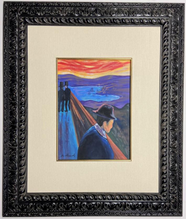 Edvard Munch watercolor on paper (1 of 4)