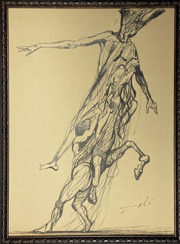 Salvador Dali  Ink on paper (1 of 3)