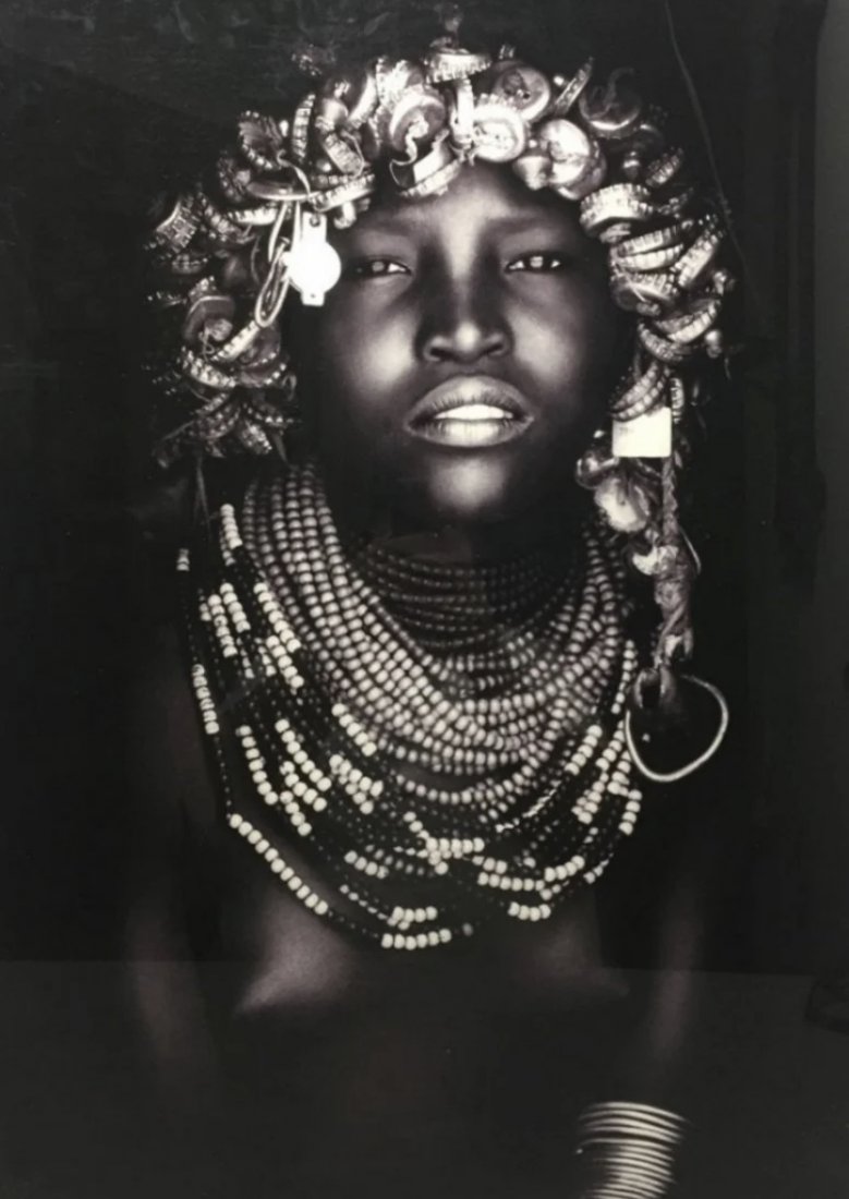Large lithograph African Girl  Photo (1 of 2)