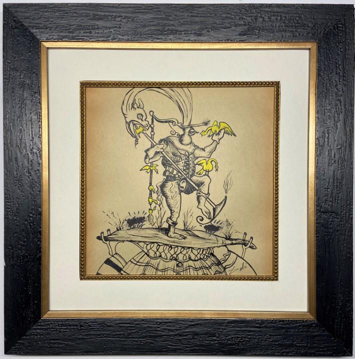 Salvador Dali  Ink on paper (1 of 3)