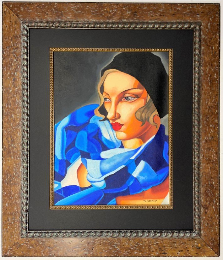 Tamara de Lempicka Watercolor: Private Collection 13.75" x 10.75" Attrib. with certificate She was born on 16 May 1898, in Warsaw, then part of Congress Poland of the Russian Empire . Her father was Boris Gurwik , a Russian Jewish