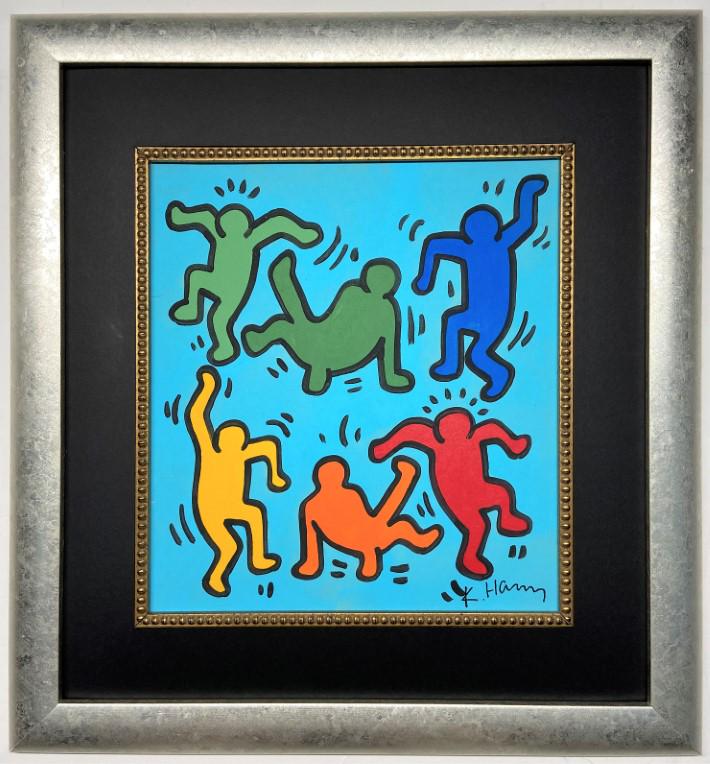 Keith Allen Haring Mixed Media on paper (1 of 3)