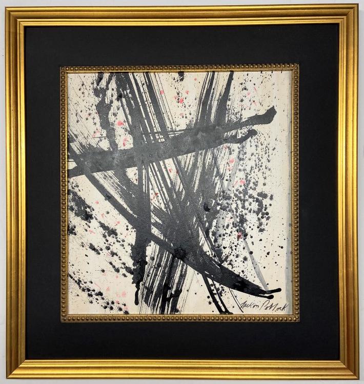 Jackson Pollock Dripping paint on paper (1 of 6)