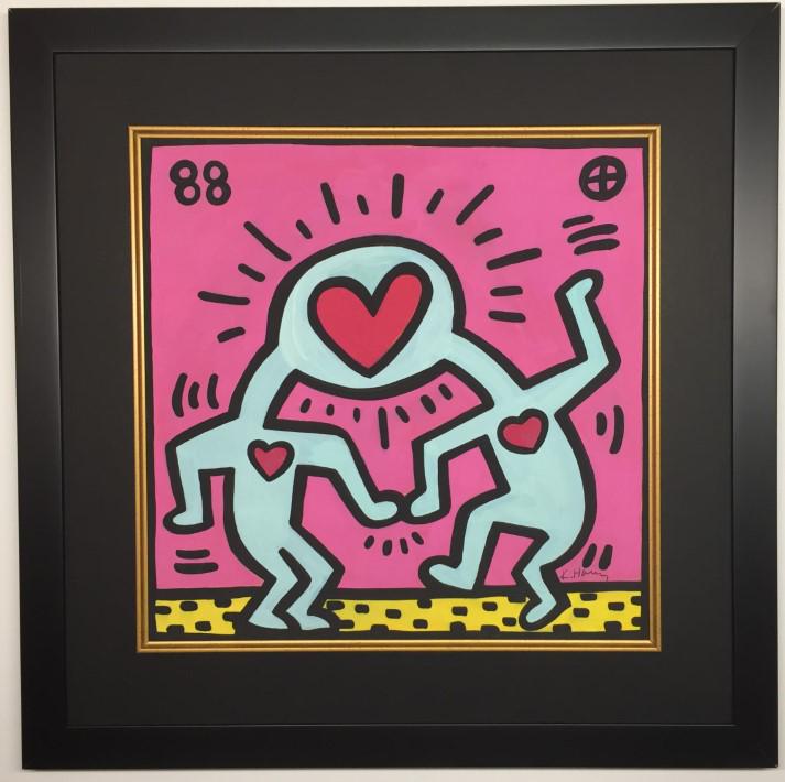 Keith Allen Haring Mixed Media on paper (1 of 2)