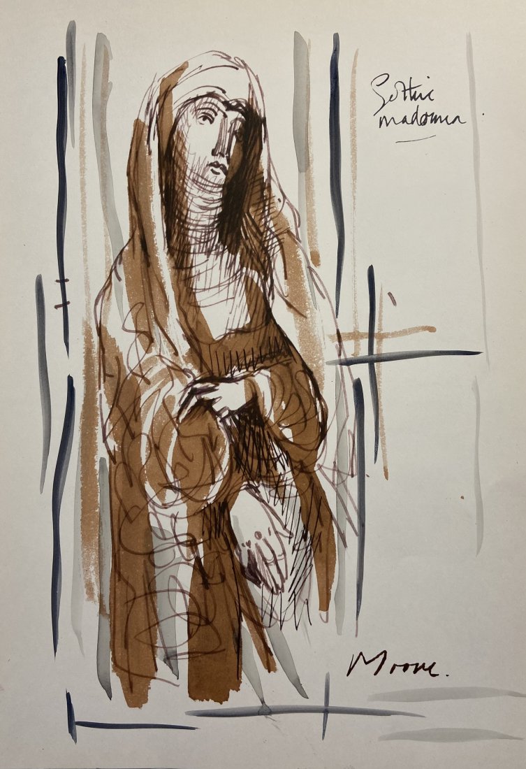 Henry Spencer Moore Lithograph signed (1 of 2)