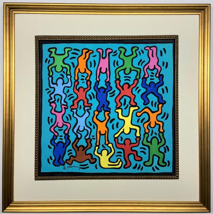 Keith Allen Haring Mixed Media on paper (1 of 4)