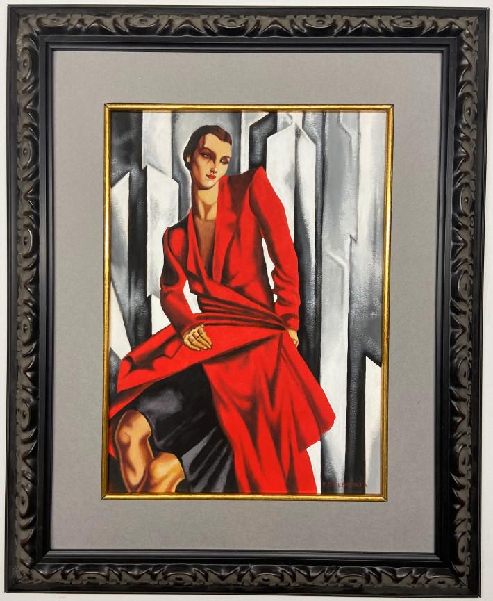 Tamara De Lempicka Mixed media: Private Collection 13.25" x 9.75" Attrib. with certificate She was born on 16 May 1898, in Warsaw, then part of Congress Poland of the Russian Empire . Her father was Boris Gurwik , a Russian Jewish a