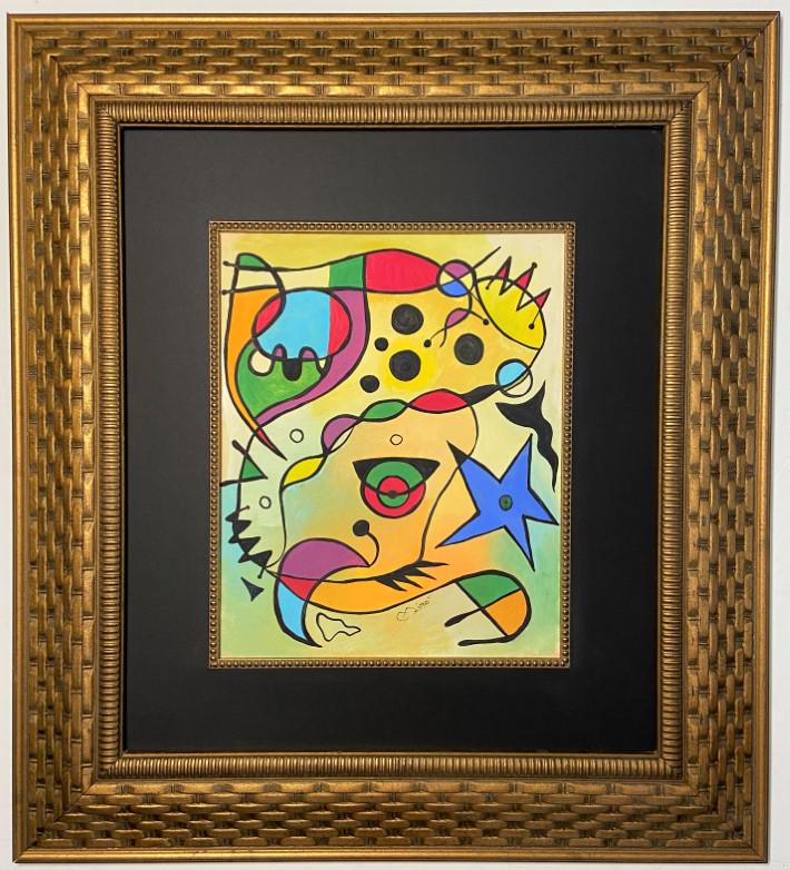 Joan Miro Mixed Media on Paper (1 of 5)