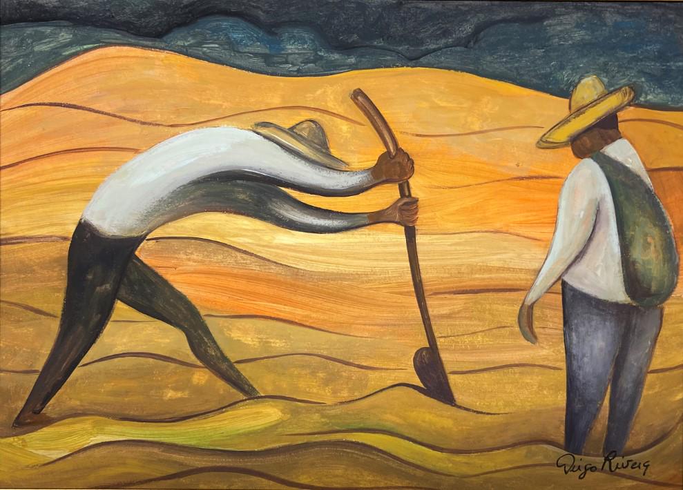 Diego Rivera watercolor (1 of 4)