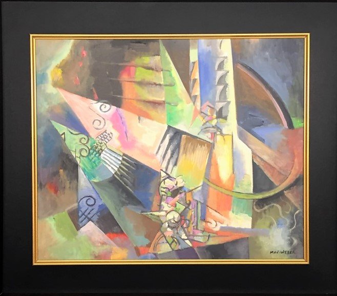 Max Weber Watercolor: Private Collection 14.50" x 16.50" Attributed to Max Weber this is not a print this is a unique piece and it comes accompanied with an attributed certificate. Maximilian Karl Emil Weber was a German s