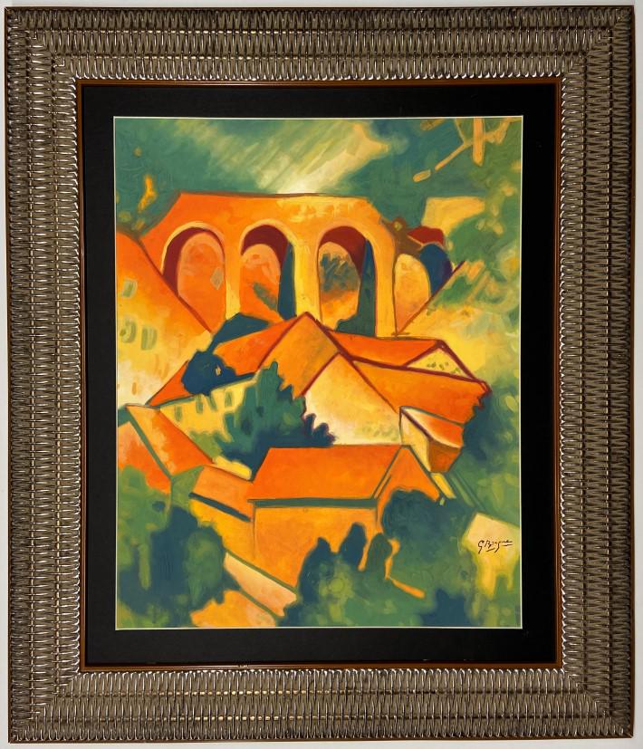 Georges Braque Watercolor: Private Collection 17" x 13.5 " Attribute to Georges Braque this is not a print this is a unique piece and comes accompanied with an attribute certificate. Georges Braque, 1882 -1963) was a major 20th