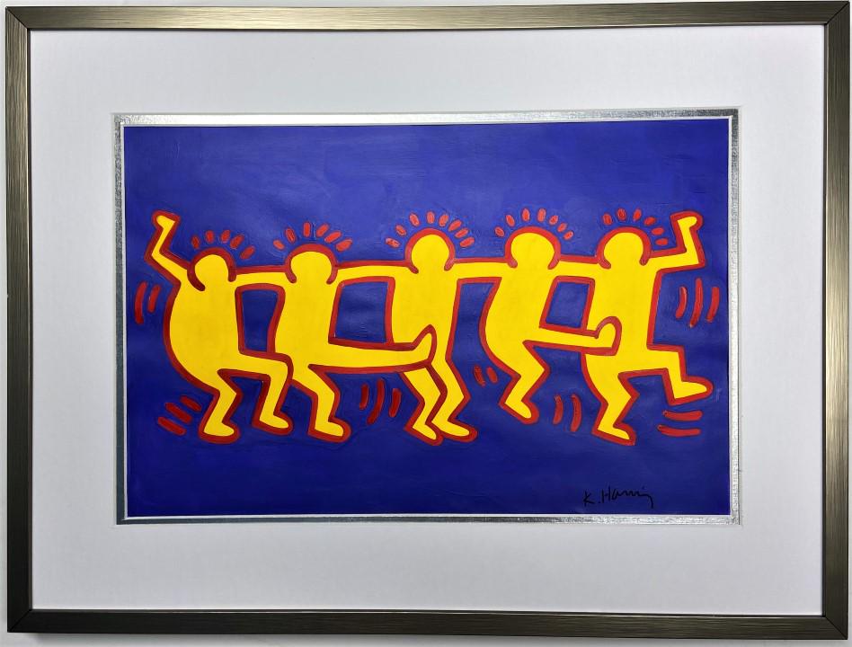 Keith Allen Haring Mixed Media on paper (1 of 4)