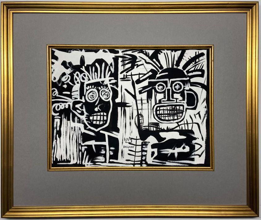 Jean Michel Basquiat Mixed Media: Private Collection 10" x 12" Attributed to Jean Michel Basquiat this is not a print this is a unique piece and it comes accompanied with an attributed certificate. Jean Michel Basquiat, Basquiat was a