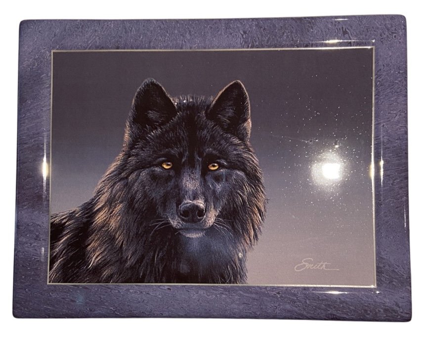 Decorative plate: Wolf plate