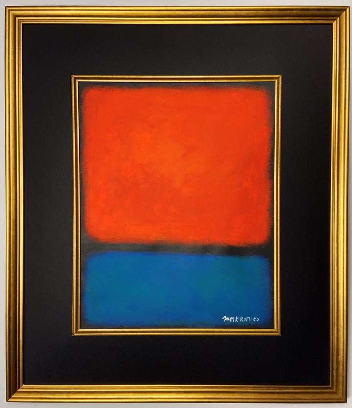 Mark Rothko Mixed Media: Private Collection 13.25" x 11.25" Attributed to Mark Rothko this is not a print is a unique piece and comes accompanied with an attributed certificate. Mark Rothko was was born September 1903 Februar