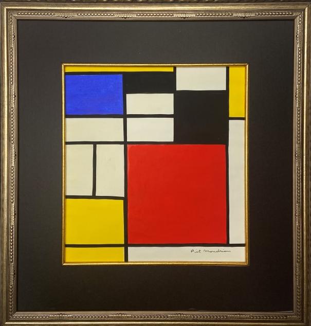 Piet Mondrian Gouache on Pa per: Private Collection 12" x 13" Attribute Piet Mondrian to this is not a print is a unique piece and comes accompanied an attribute certificate Pieter Cornelis Mondriaan, after 1906 Piet Mondrian, was a 